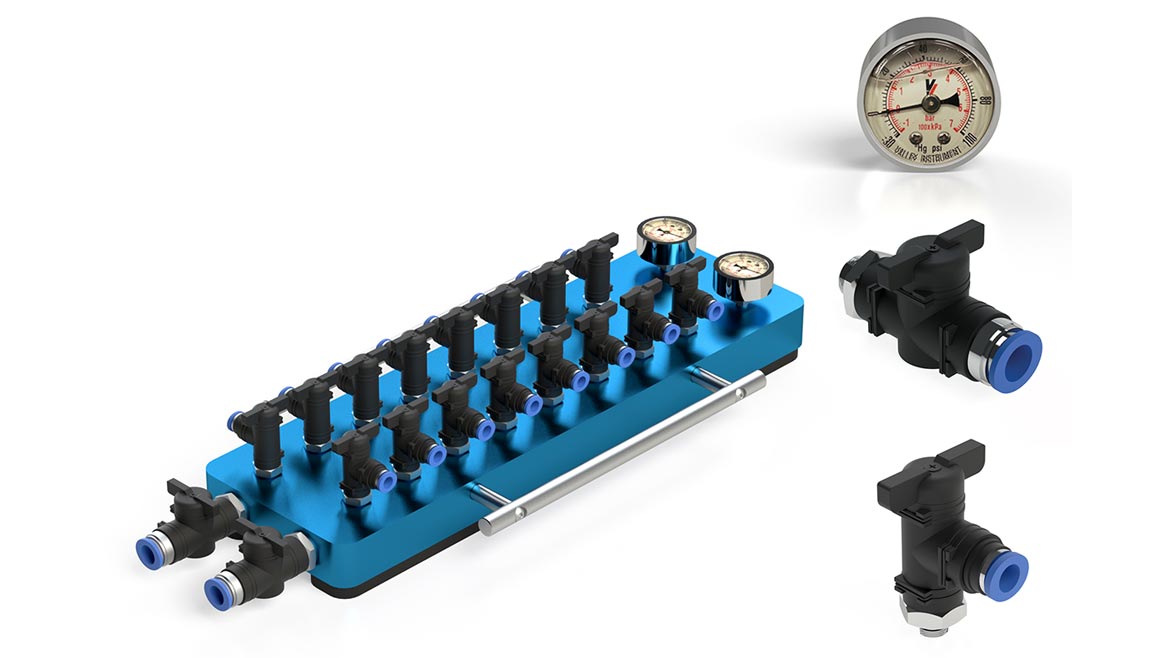 SW 0223 Fabricating Tooling Technology: Portable Manifold (8-Pair) — Blick Industries