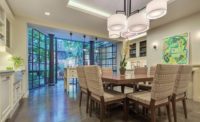 New York townhouse open concept kitchen